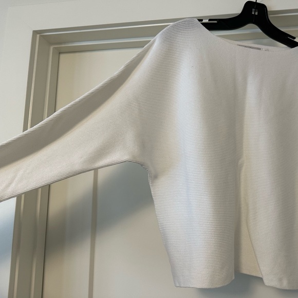 Twik by Simons Women’s Boat Neck Crop Dolman Sleeve Sweater Size L - Picture 2 of 8